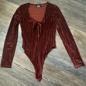 MINKPINK velour bodysuit